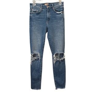 MOTHER THE LOOKER FRAY ANKLE SIZE 26